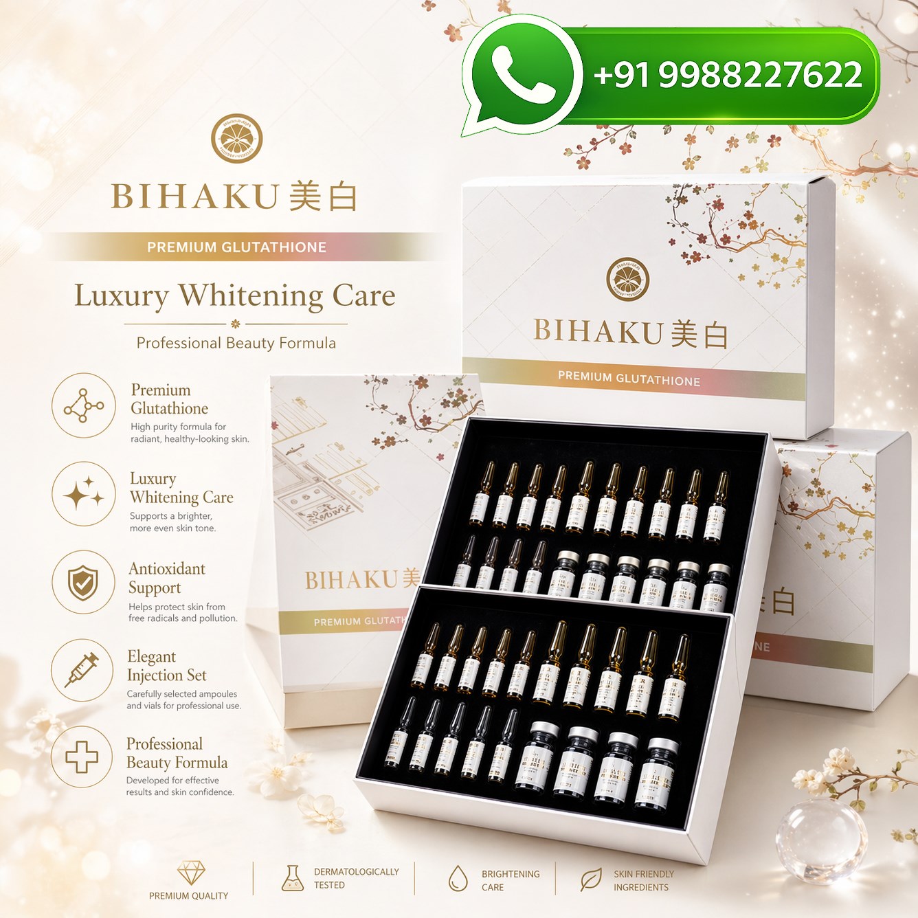 Bihaku Japan Premium Glutathione 10,000mg Injection