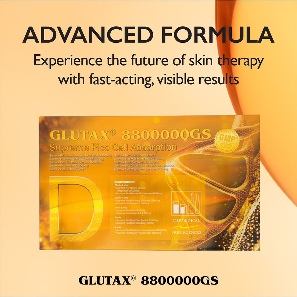 Glutax 8800000gs Glutathione Skin Whitening Injection