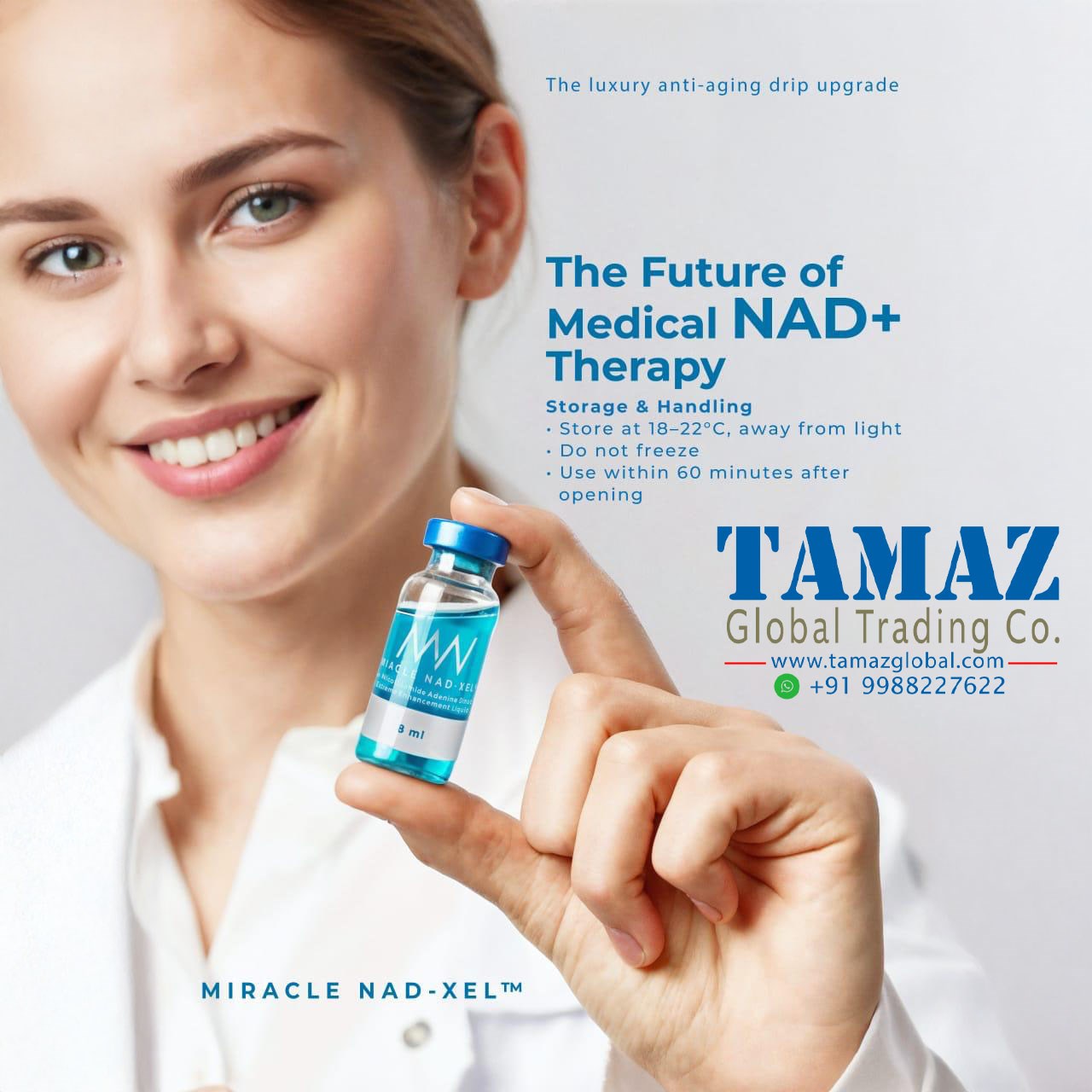 Miracle NAD-XEL NAD+ Injection Advanced NAD Plus Cellular Enhancement Therapy