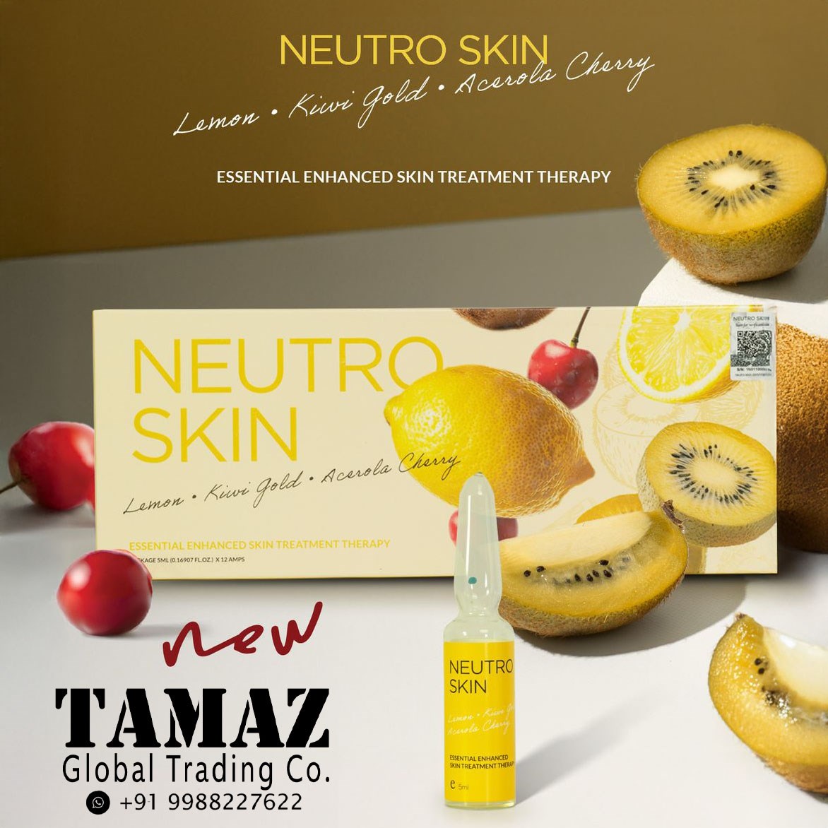 Neutro Skin Lemon, Kiwi Gold, Avocado Cherry Collagen & Vitamin C Injection