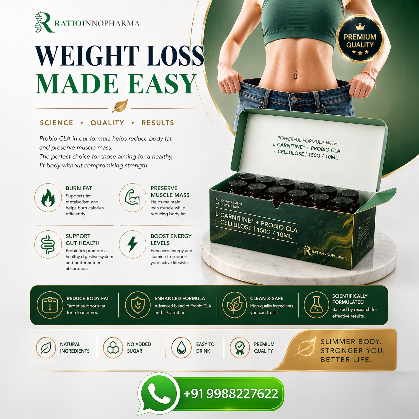 Ratiopharm L-Carnitine 150G Weight Loss Injection