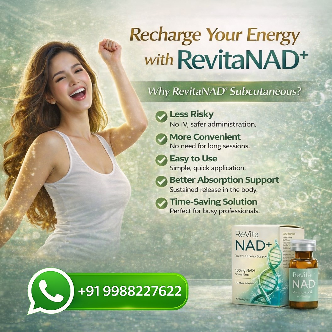 Revita NAD+ 100mg Injection  Subcutaneous Anti-Aging Therapy