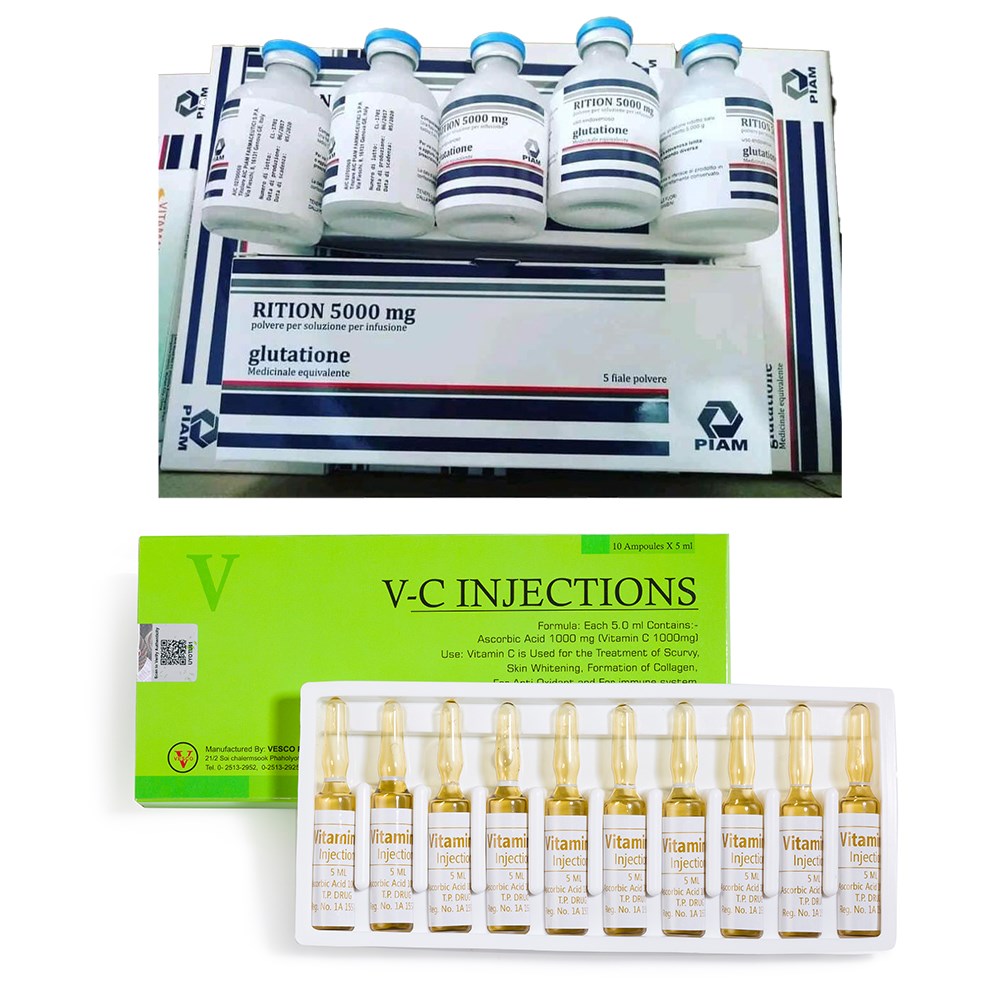 Rition 5000mg Glutathione Skin Whitening Injections