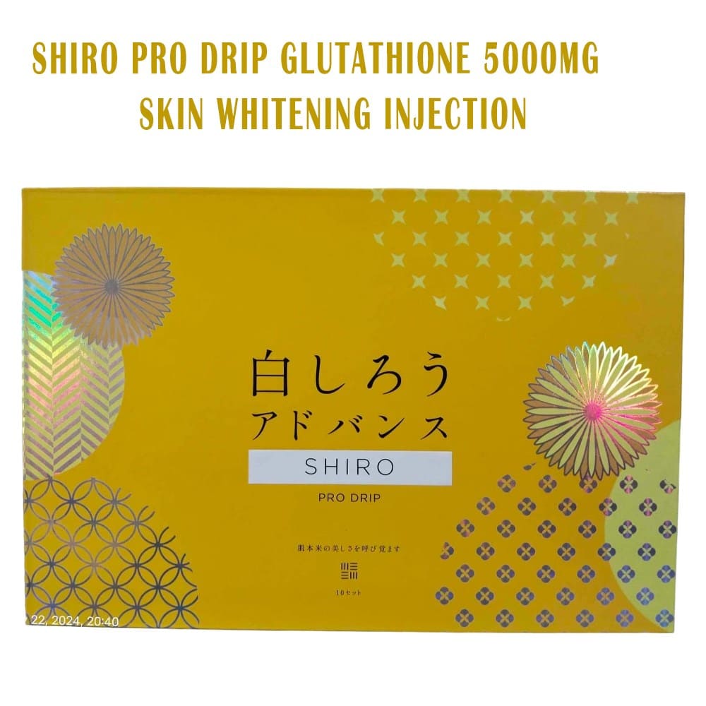 Shiro Pro Drip Glutathione 5000mg Skin Whitening Injections