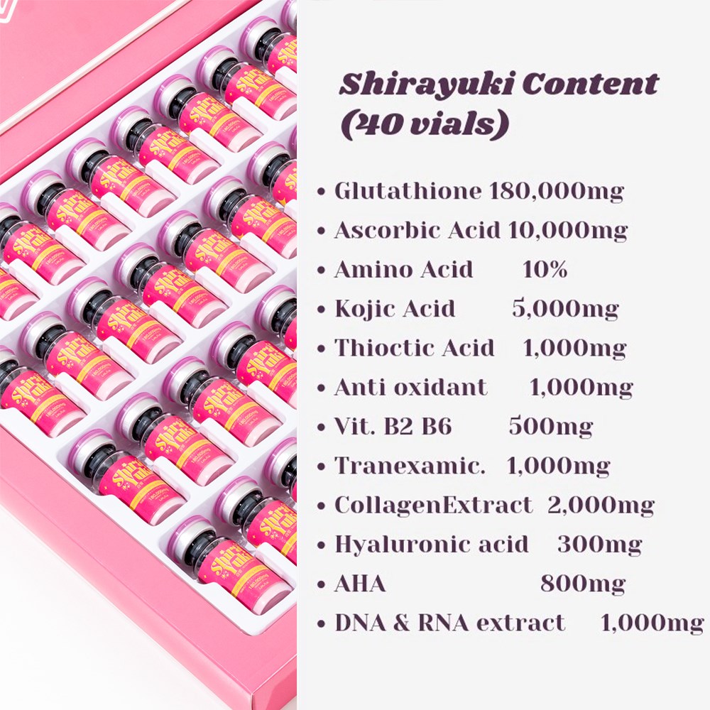 Shirayuki Japan Glutathione Injection 180000mg