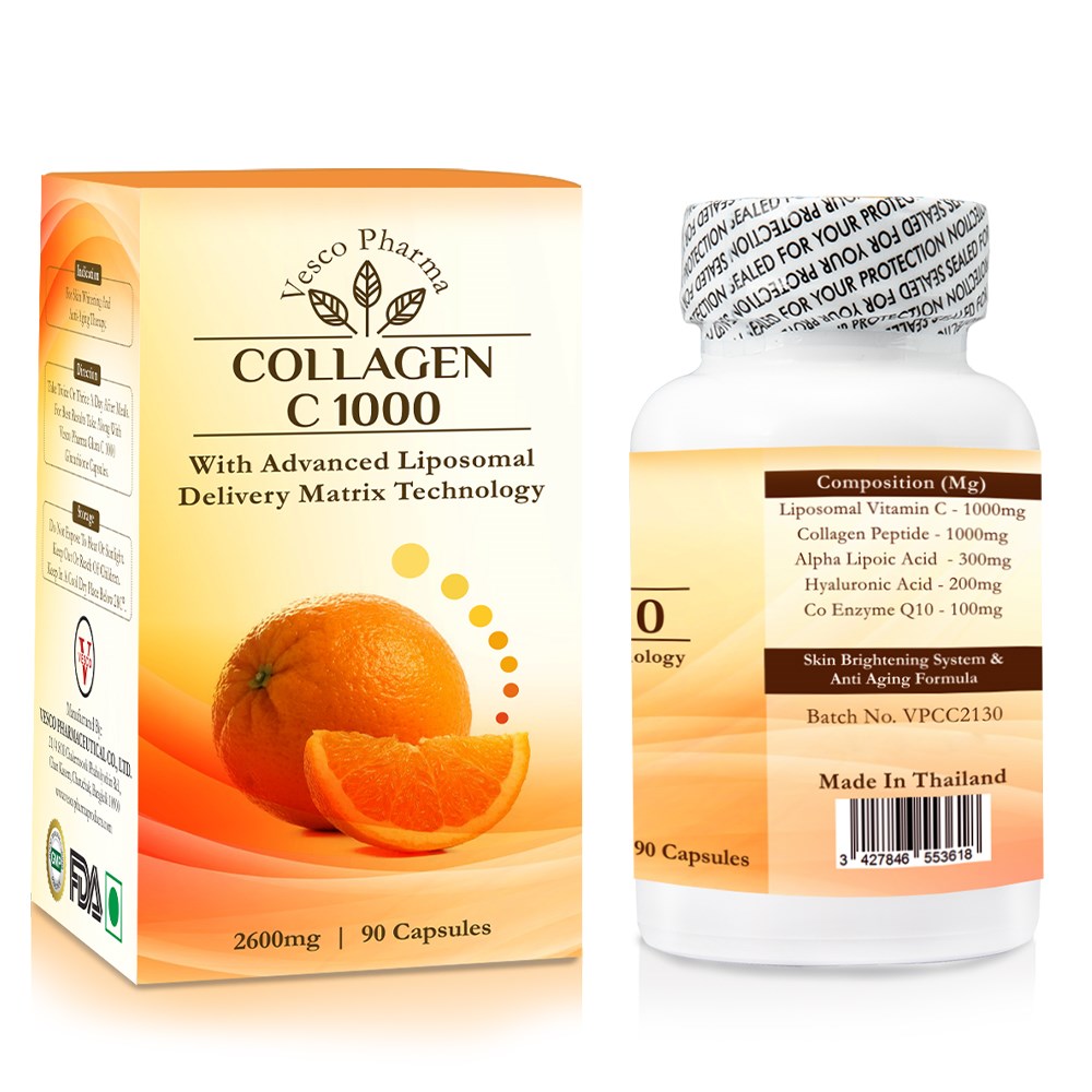 Vesco Pharma Collagen C 1000 Collagen & Vitamin C Capsules