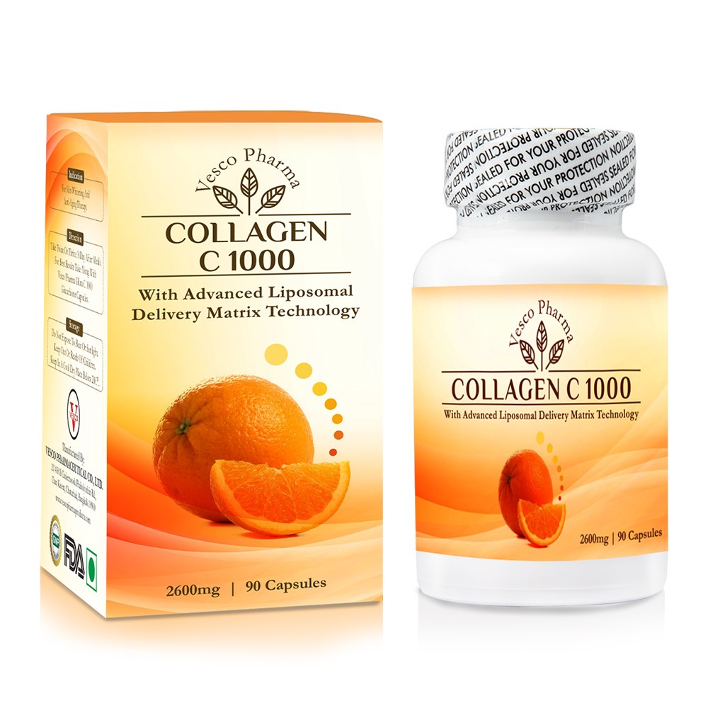 Vesco Pharma Collagen C 1000 Collagen & Vitamin C Capsules