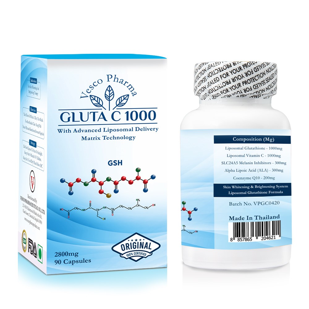 Vesco Pharma Gluta C 1000 Glutathione Capsules