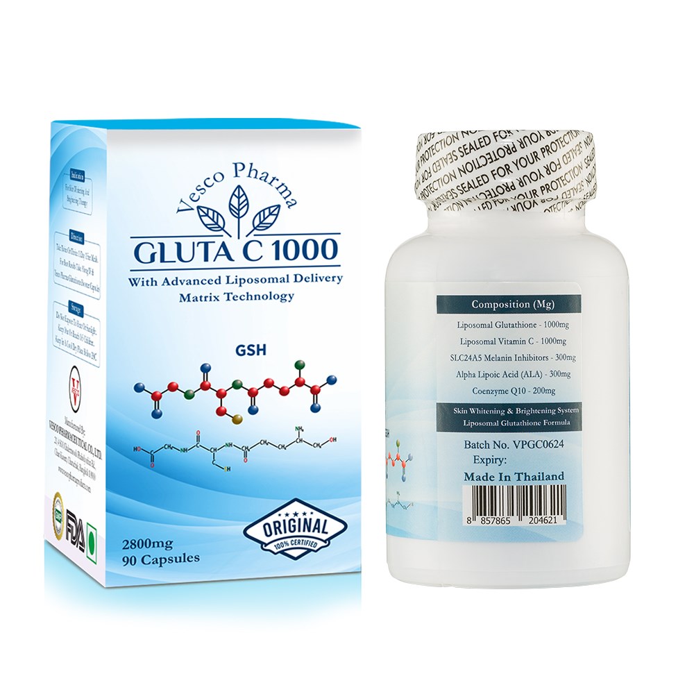 Vesco Pharma Gluta C 1000 Glutathione Capsules