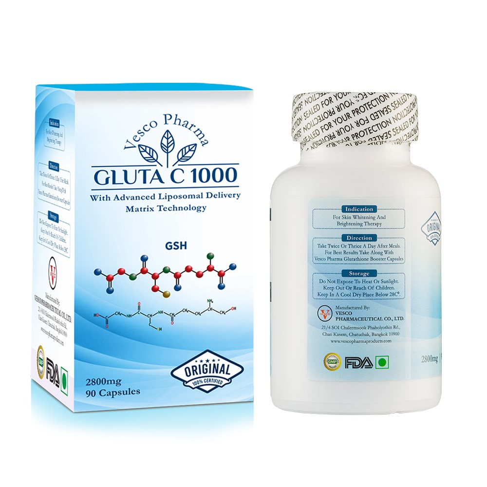 Vesco Pharma Gluta C 1000 Glutathione Capsules