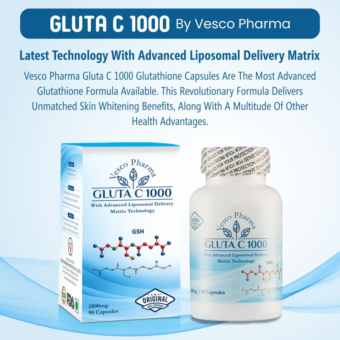 Vesco Pharma Gluta C 1000 Glutathione Capsules