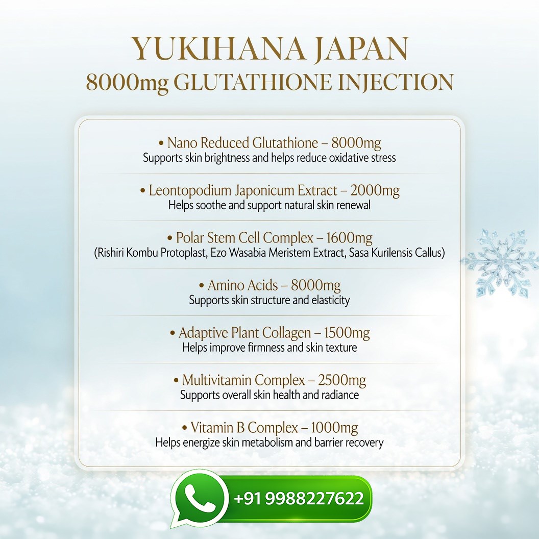 Yukihana Japan 8000mg Glutathione Injection