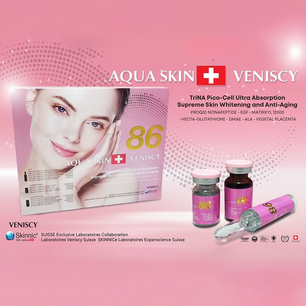 Aqua Skin Veniscy 86 TriNA Pico-Cell Ultra Absorption Glutathione Injection
