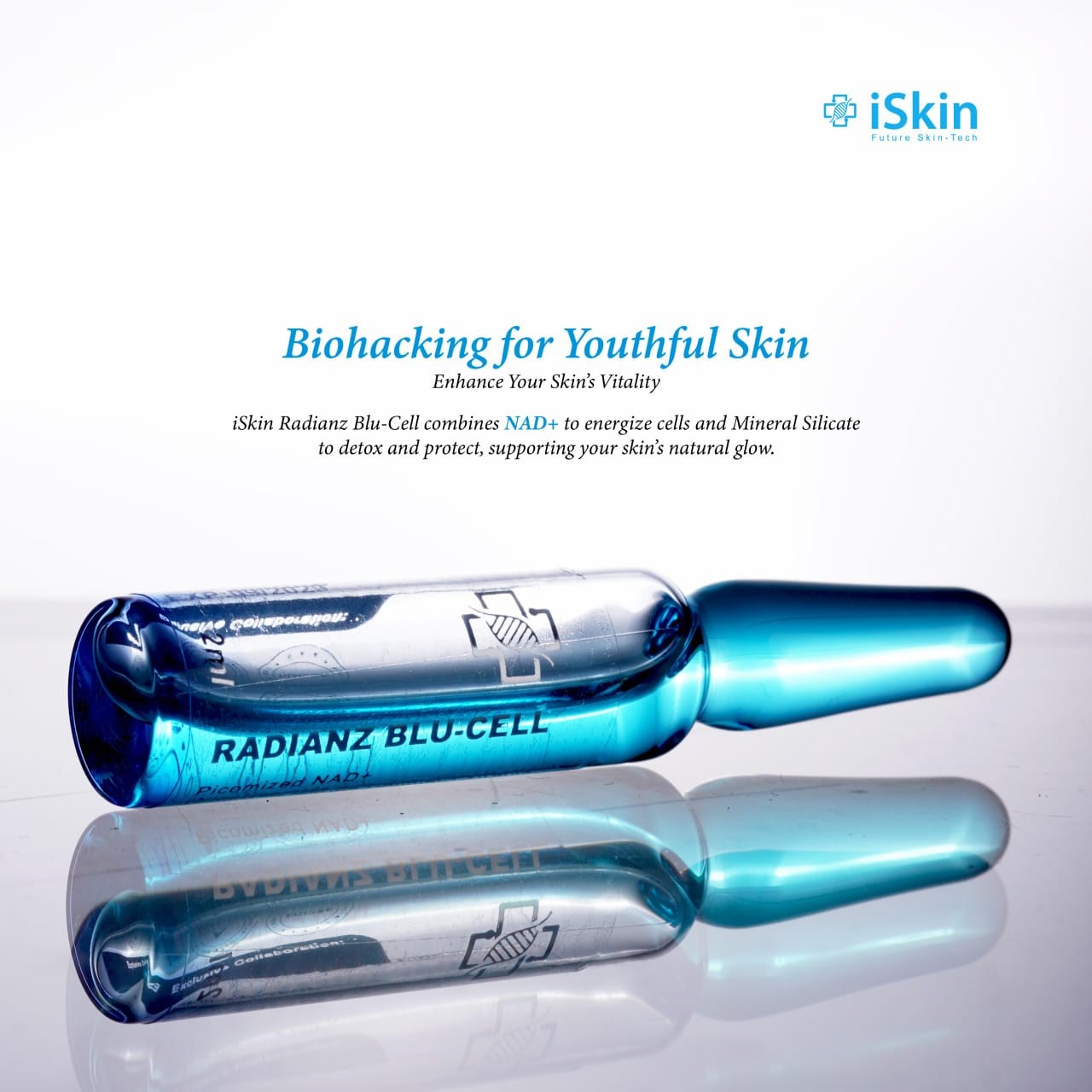  iSkin Radianz Blu Cell With NAD+ Glutathione Injection